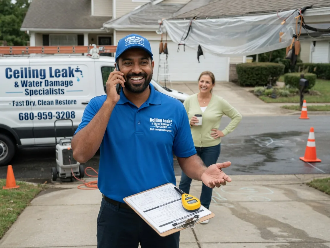 Ceiling Leak Cleanup Otterbein, IN FAQs